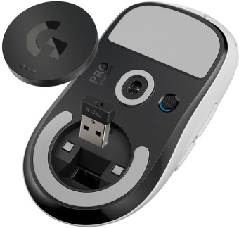 Мышь Logitech G Pro X Superlight белый оптическая 25600dpi беспров. USB 4but (910-005946) - купить недорого с доставкой в интернет-магазине