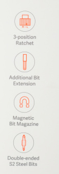 Отвертка Xiaomi Mi 16-in-1 Ratchet Screwdriver в компл.:16 предметов жесткий кейс (BHR4779GL) - купить недорого с доставкой в интернет-магазине