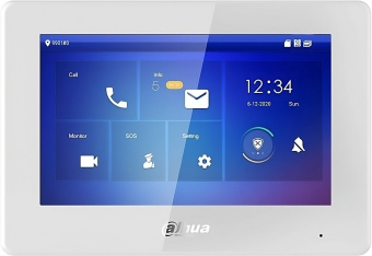 Видеодомофон Dahua DHI-VTH5421HB-W черный - купить недорого с доставкой в интернет-магазине