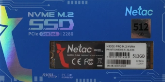 Накопитель SSD Netac PCIe 3.0 x4 512GB NT01N930E-512G-E4X N930E Pro M.2 2280 - купить недорого с доставкой в интернет-магазине