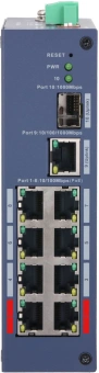 Коммутатор Dahua DH-CHS4110-8ET-110 (L2) 8x100Мбит/с 1x1Гбит/с 1xКомбо(1000BASE-T/SFP) 1SFP 8PoE управляемый - купить недорого с доставкой в интернет-магазине