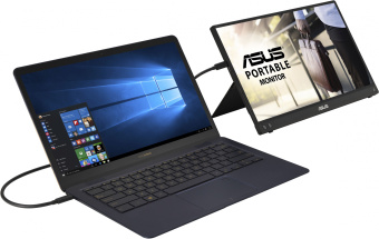 Монитор Asus 15.6" ZenScreen MB16ACV темно-серый IPS LED 16:9 глянцевая 250cd 178гр/178гр 1920x1080 60Hz FHD USB 0.83кг - купить недорого с доставкой в интернет-магазине
