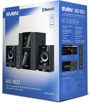 Колонки Sven MS-1821 2.1 черный 40Вт BT - купить недорого с доставкой в интернет-магазине