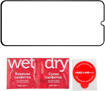 Защитное стекло для экрана Redline черный для Honor X7a Plus 2.5D 1шт. (УТ000037244) - купить недорого с доставкой в интернет-магазине