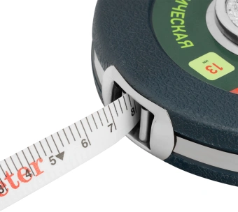 Рулетка геодезическая Сибртех 31260 дл.полотна 10м изм.шкала в см зацеп простой зеленый - купить недорого с доставкой в интернет-магазине