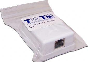 Розетка Lanmaster TWT-SM2-4545/S-WH информ. KeystoneRJ45 2 кат.5E STP бел. - купить недорого с доставкой в интернет-магазине