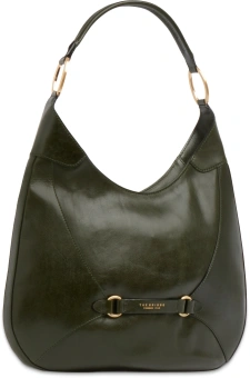 Сумка хобо The Bridge Isabella 04502501/I2 темно-зеленая натур.кожа - купить недорого с доставкой в интернет-магазине