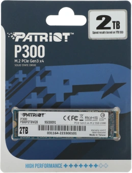 Накопитель SSD Patriot PCIe 3.0 x4 2TB P300P2TBM28 P300 M.2 2280 - купить недорого с доставкой в интернет-магазине