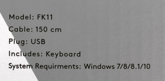 Клавиатура A4Tech FK11 белый USB slim (FK11 USB (WHITE)) кабель 1.5м - купить недорого с доставкой в интернет-магазине