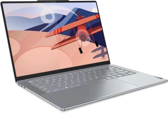 Ноутбук Lenovo Yoga Slim 7 14APU8 Ryzen 5 7640S 16Gb SSD512Gb AMD Radeon 760M 14.5" OLED 2.9K (2944x1840) Windows 11 Home l.grey WiFi BT Cam (83AA001DRU) - купить недорого с доставкой в интернет-магазине