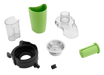 Соковыжималка центробежная Hyundai HY-JE1625 500Вт рез.сок.:450мл. черный/зеленый - купить недорого с доставкой в интернет-магазине