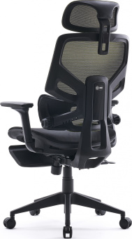 Кресло Cactus CS-CHR-MC01-LGNBK салатовый сиденье черный сетка/ткань с подголов. крестов. пластик подст.для ног - купить недорого с доставкой в интернет-магазине