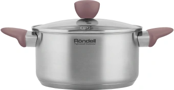 Кастрюля Rondell Bueno RDS-1587 2.8л. d=20см (с крышкой) стальной - купить недорого с доставкой в интернет-магазине