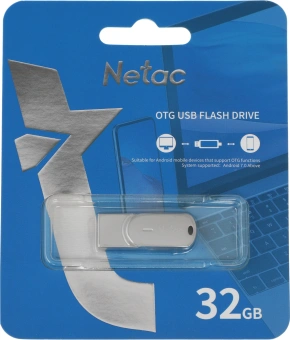 Флеш Диск Netac 32GB U785C NT03U785C-032G-30PN USB3.0 серый - купить недорого с доставкой в интернет-магазине