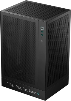 Корпус Deepcool CH170 Digital черный без БП miniITX 6x120mm 2xUSB3.0 audio bott PSU - купить недорого с доставкой в интернет-магазине