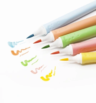 Фломастеры Silwerhof Create 13мм 146мм кисть Вентилируемый 10цв. пакет с европодвесом - купить недорого с доставкой в интернет-магазине