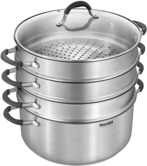 Кастрюля-пароварка Rondell RDS-1815 30.4л. d=32см (с крышкой) стальной - купить недорого с доставкой в интернет-магазине