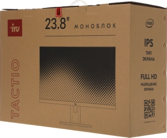 Моноблок IRU Tactio 23.8" Full HD i5 12450H (2) 32Gb SSD1Tb UHDG Windows 11 Pro GbitEth WiFi BT 90W Cam черный 1920x1080 - купить недорого с доставкой в интернет-магазине