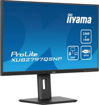 Монитор Iiyama 27" ProLite XUB2797QSNP-B1 черный IPS LED 16:9 HDMI M/M матовая HAS Piv 300cd 178гр/178гр 2560x1440 100Hz DP WQ HD 2K (1440p) USB 6.1кг - купить недорого с доставкой в интернет-магазине