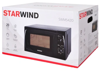 Микроволновая Печь Starwind SWM5420 20л. 700Вт черный - купить недорого с доставкой в интернет-магазине