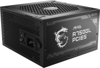 Блок питания MSI ATX 750W MAG A750GL PCIE5 Gen.5 80+ gold (20+4pin) APFC 120mm fan 8xSATA Cab Manag RTL - купить недорого с доставкой в интернет-магазине