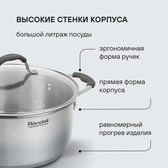Набор посуды Rondell Filigran RDS-1833 7 предметов - купить недорого с доставкой в интернет-магазине
