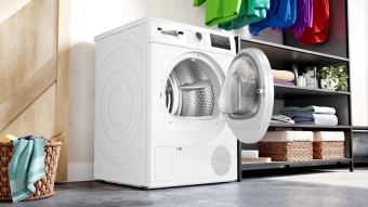 Сушильная машина Bosch WTN86201ME пан.англ. кл.энер.:B макс.загр.:8кг белый - купить недорого с доставкой в интернет-магазине