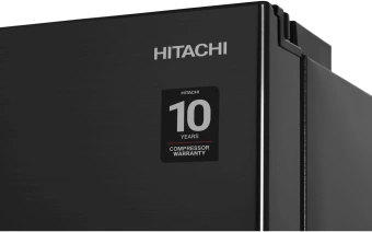 Холодильник Hitachi R-V660PUC7-1 BBK 2-хкамерн. черный бриллиант глянц. инвертер - купить недорого с доставкой в интернет-магазине