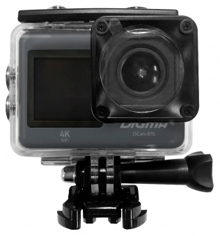 Экшн-камера Digma DiCam 870 серый - купить недорого с доставкой в интернет-магазине