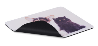 Коврик для мыши Buro BU-M40095 Мини рисунок/котенок и щенок 230x180x2мм - купить недорого с доставкой в интернет-магазине