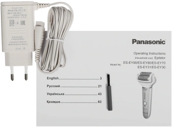 Эпилятор Panasonic ES-EY90-A520 скор.:3 насад.:6 от аккум. голубой/белый - купить недорого с доставкой в интернет-магазине
