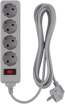 Сетевой фильтр Buro 400SL-1-G 1.5м (4 розетки) серый (пакет ПЭ) - купить недорого с доставкой в интернет-магазине