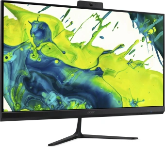Моноблок Acer Aspire C27-2G 27" Full HD Ryzen 5 7430U (2.3) 16Gb SSD512Gb RGr Eshell GbitEth WiFi BT 120W клавиатура мышь Cam черный 1920x1080 - купить недорого с доставкой в интернет-магазине