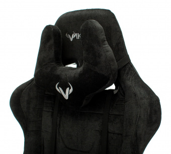 Кресло игровое Zombie VIKING KNIGHT Fabric черный Light-20 с подголов. крестов. металл - купить недорого с доставкой в интернет-магазине