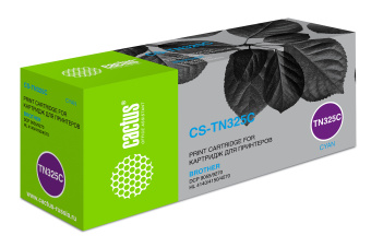 Картридж лазерный Cactus CS-TN325C TN-325C голубой (3500стр.) для Brother DCP-9055/9270/HL-4140/4150/4570 - купить недорого с доставкой в интернет-магазине