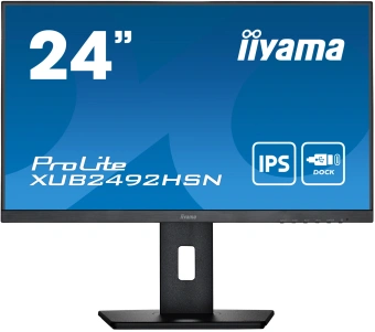 Монитор Iiyama 23.8" ProLite XUB2492HSN-B5 черный IPS LED 16:9 HDMI M/M матовая HAS Piv 250cd 178гр/178гр 1920x1080 75Hz DP FHD USB 5.6кг - купить недорого с доставкой в интернет-магазине