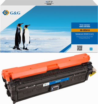 Картридж лазерный G&G GG-CE341A голубой (15000стр.) для HP CLJ M775 - купить недорого с доставкой в интернет-магазине