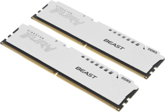 Память DDR5 2x16GB 6000MHz Kingston KF560C36BWE2K2-32 Fury Beast White Expo RTL Gaming PC5-48000 CL36 DIMM 288-pin 1.35В kit single rank с радиатором Ret - купить недорого с доставкой в интернет-магазине