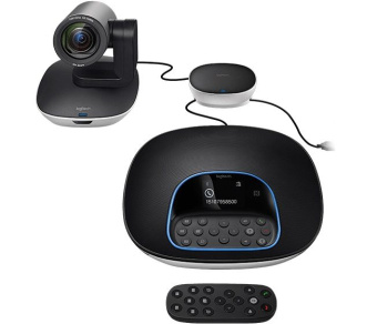 Камера Web Logitech Conference Cam Group черный 3Mpix (1920x1080) USB2.0 с микрофоном (960-001057) - купить недорого с доставкой в интернет-магазине
