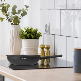 Сковорода ВОК (WOK) Rondell Trumpf RDA-1405 круглая 28см покрытие: Xylan Plus ручка несъемная (без крышки) черный - купить недорого с доставкой в интернет-магазине