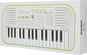 Синтезатор Casio SA-50 32клав. зеленый/белый - купить недорого с доставкой в интернет-магазине