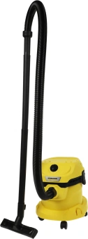 Строительный пылесос Karcher WD 2 Plus V-12/6/18/C 1000Вт (уборка: сухая/влажная) желтый - купить недорого с доставкой в интернет-магазине