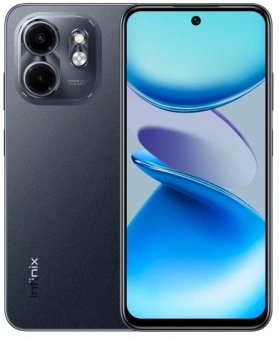 Смартфон Infinix X6532 Smart 9 128Gb 3Gb черный моноблок 3G 4G 2Sim 6.7" 720x1600 Android 14 13Mpix 802.11 a/b/g/n/ac GPS GSM900/1800 GSM1900 TouchSc Protect FM microSD max2048Gb - купить недорого с доставкой в интернет-магазине