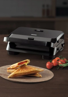 Электрогриль Braun SnackMaker 5 SM5000 BK 800Вт черный - купить недорого с доставкой в интернет-магазине