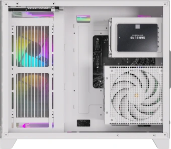 Корпус Formula Crystal Z6M Floe белый без БП ATX 4x120mm 2xUSB3.0 audio bott PSU - купить недорого с доставкой в интернет-магазине