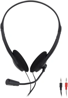 Наушники с микрофоном Оклик HS-M143VB черный 1.8м накладные оголовье (614036) - купить недорого с доставкой в интернет-магазине