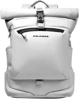 Рюкзак Piquadro Corner 2.0 CA6291C2OW/BI роллтоп белый полиуретан/полиэстер - купить недорого с доставкой в интернет-магазине