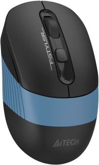Мышь A4Tech Fstyler FB10CS черный/синий оптическая 2000dpi silent беспров. BT/Radio USB 4but (FB10CS USB ASH BLUE) - купить недорого с доставкой в интернет-магазине