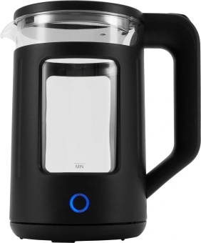 Чайник электрический Vitek VT-WK1082 1.7л. 2000Вт черный корпус: стекло - купить недорого с доставкой в интернет-магазине