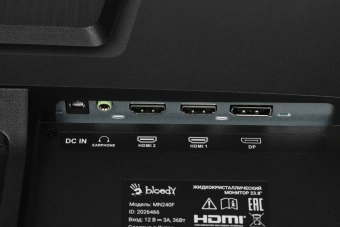 Монитор Bloody 23.8" MN240F черный IPS LED 1ms 16:9 HDMI M/M матовая 280cd 178гр/178гр 1920x1080 180Hz G-Sync DP FHD 2.9кг - купить недорого с доставкой в интернет-магазине